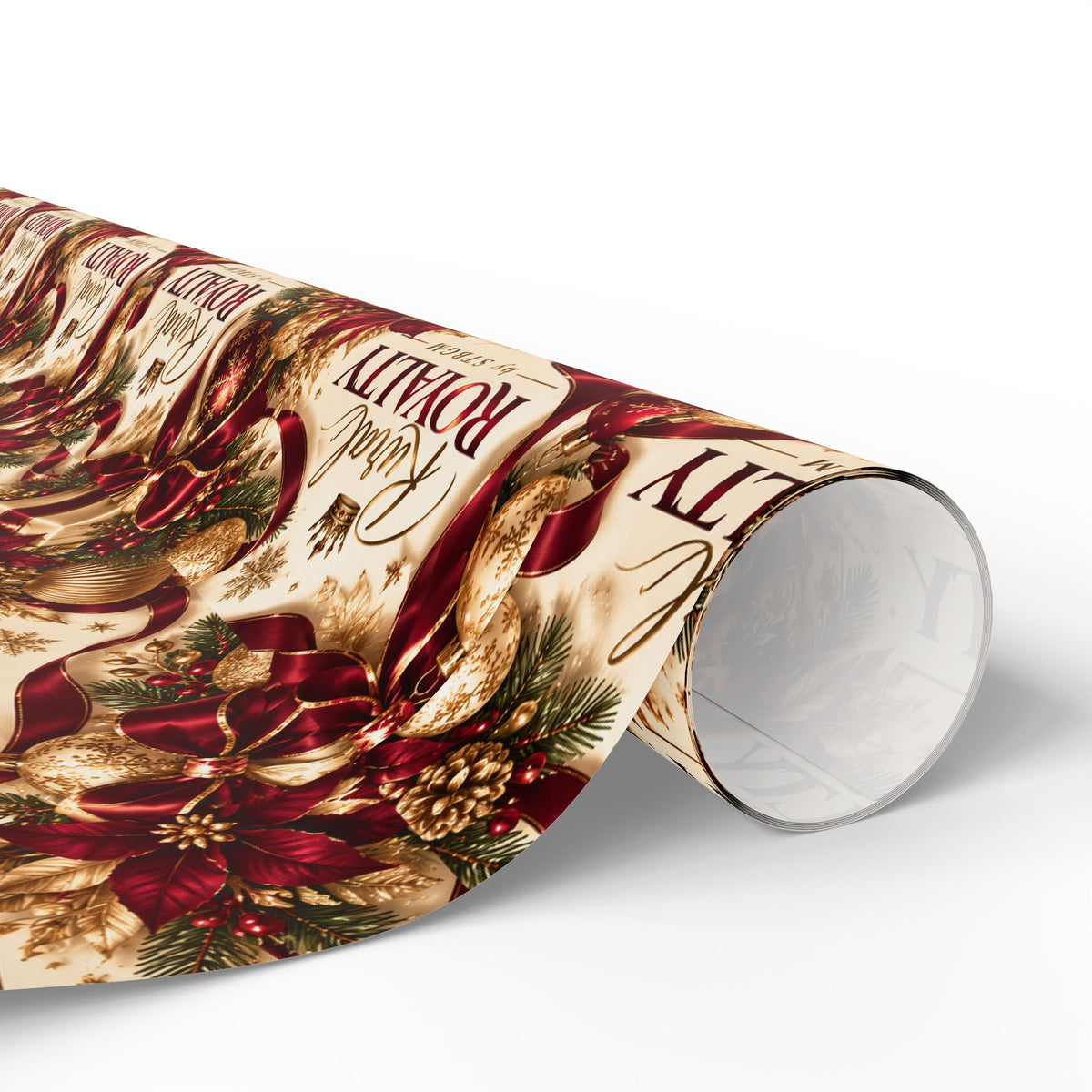 Christmas Wrapping Paper – Vintage Floral Holiday Gift Wrap