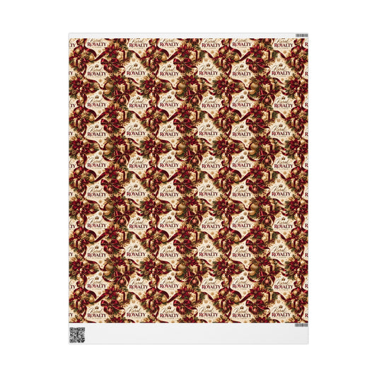 Christmas Wrapping Paper – Vintage Floral Holiday Gift Wrap